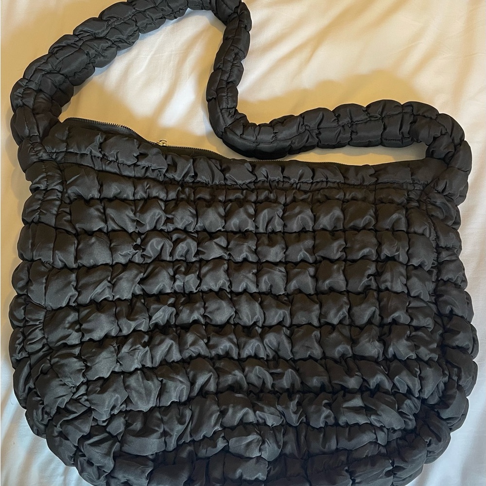 Black Quilted Women's Bag